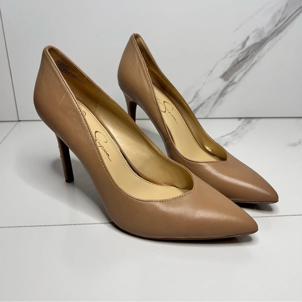 Jessica Simpson Tan Heels Size 9.5